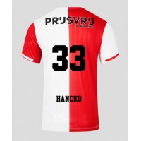 Stroje piłkarskie Feyenoord David Hancko #33 Koszulka Podstawowej 2023-24 Krótki Rękaw